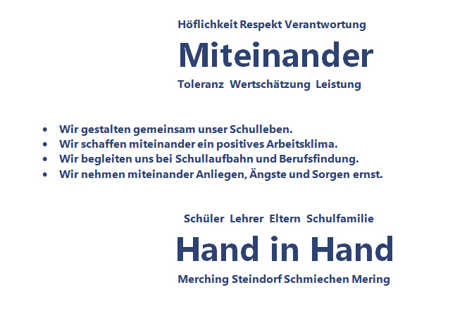 Leitbild der Grund- und Mittelschule Merching